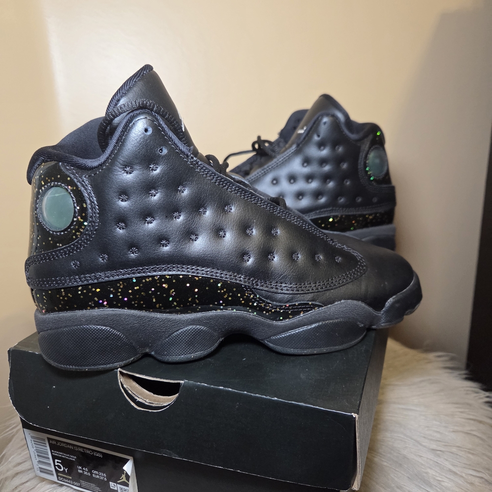 Big Kid's Jordan 13 Retro Black/Metallic Gold